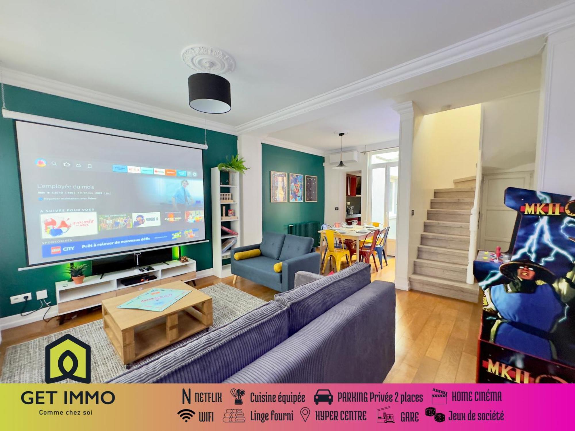 Maison 3Ch - Cinema - Game Room - Parking - Gare 아미앵 외부 사진