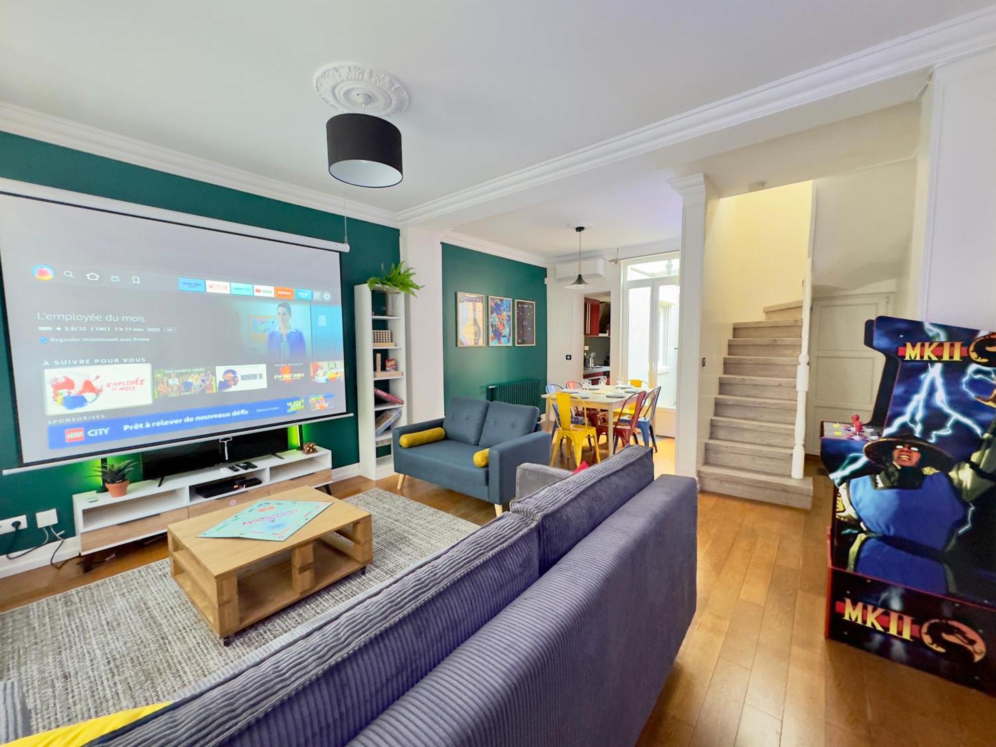 Maison 3Ch - Cinema - Game Room - Parking - Gare 아미앵 외부 사진